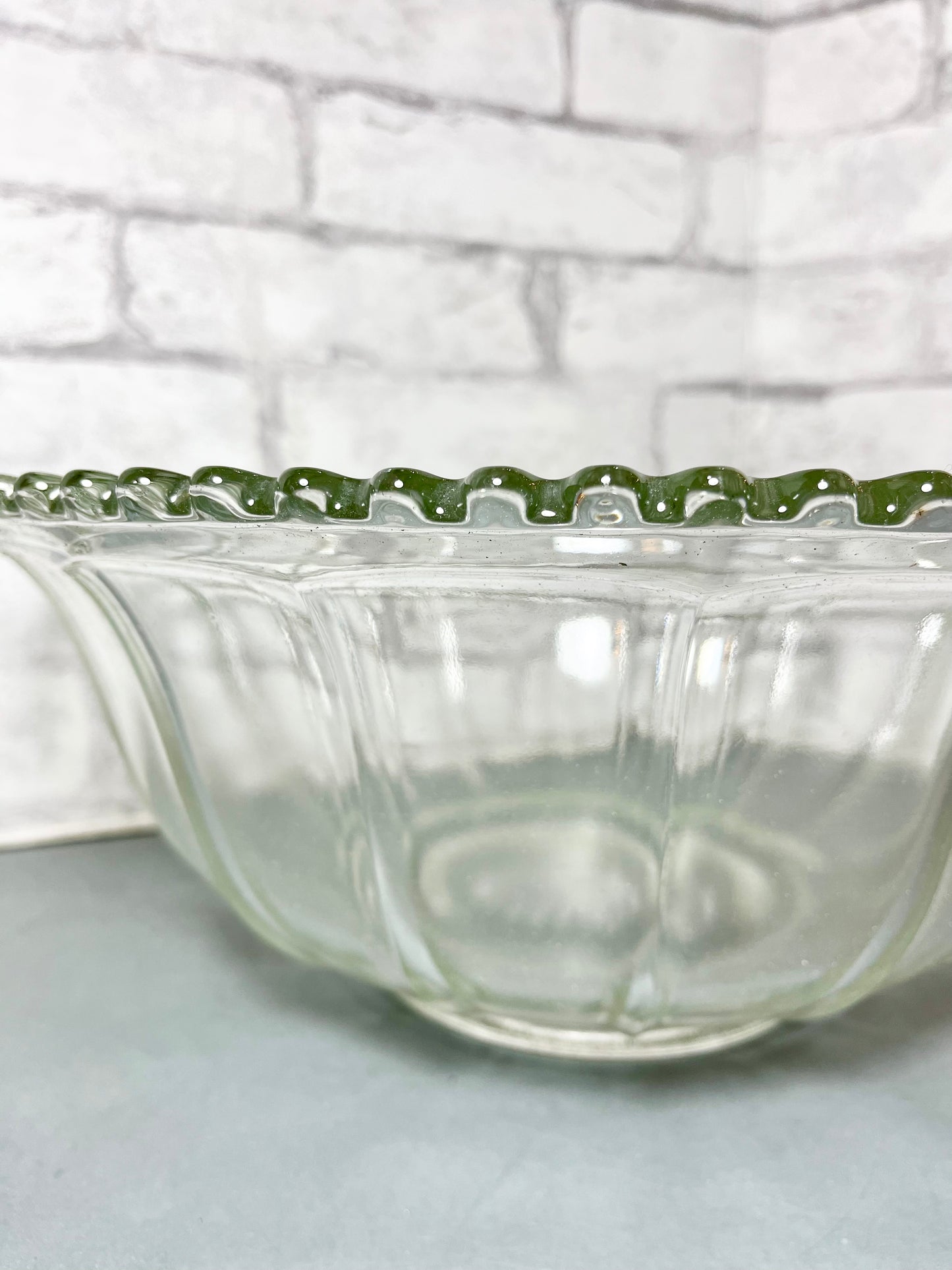 Large Glass Punch Bowl