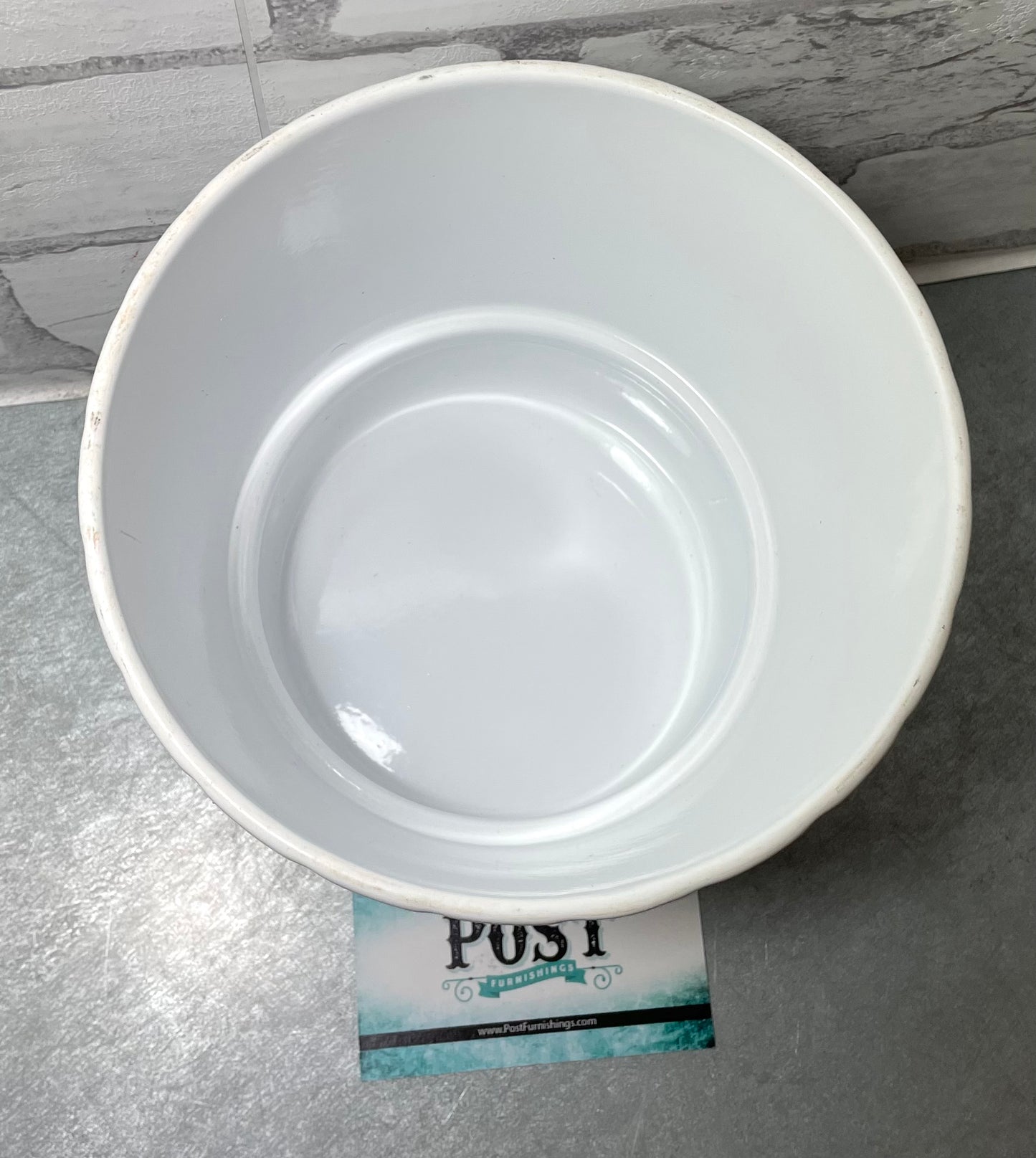 White Ceramic Planter