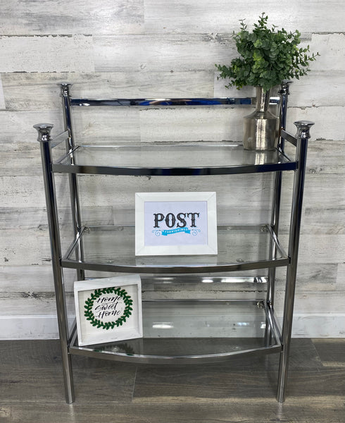 Glass Plant Stand Shelf