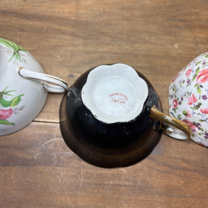 Vintage Porcelain Teacup Set Of 4 #5
