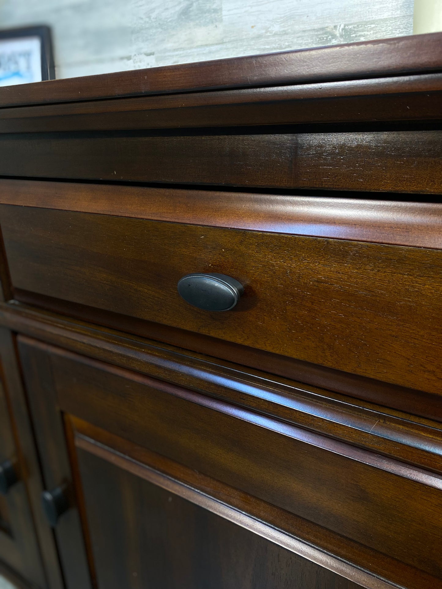 Ashley Furniture Dark Wood Buffet