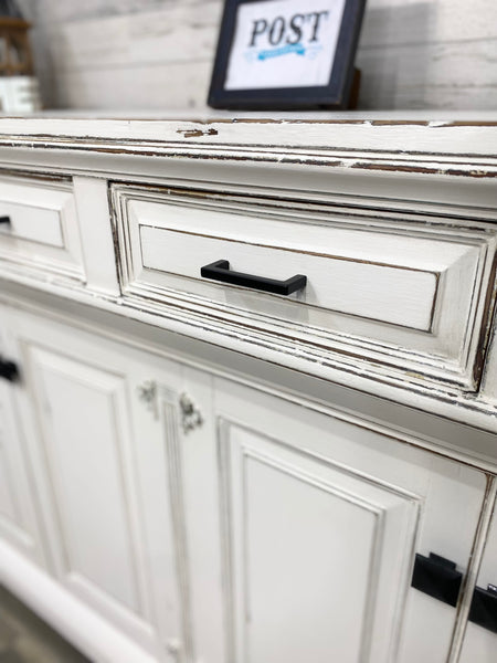 Rustic Farmhouse White Buffet