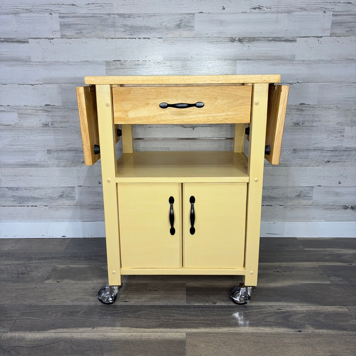 Kitchen island cart on wheels