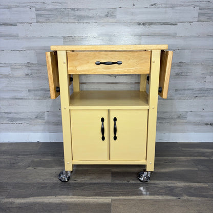 Kitchen island cart on wheels
