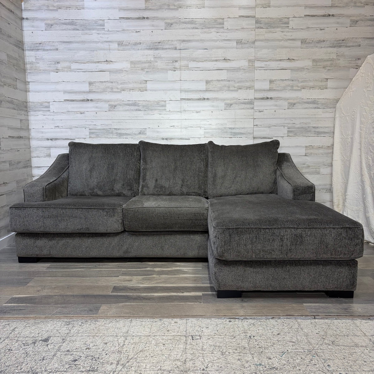 Stanton reversible sectional couch with chaise ottoman