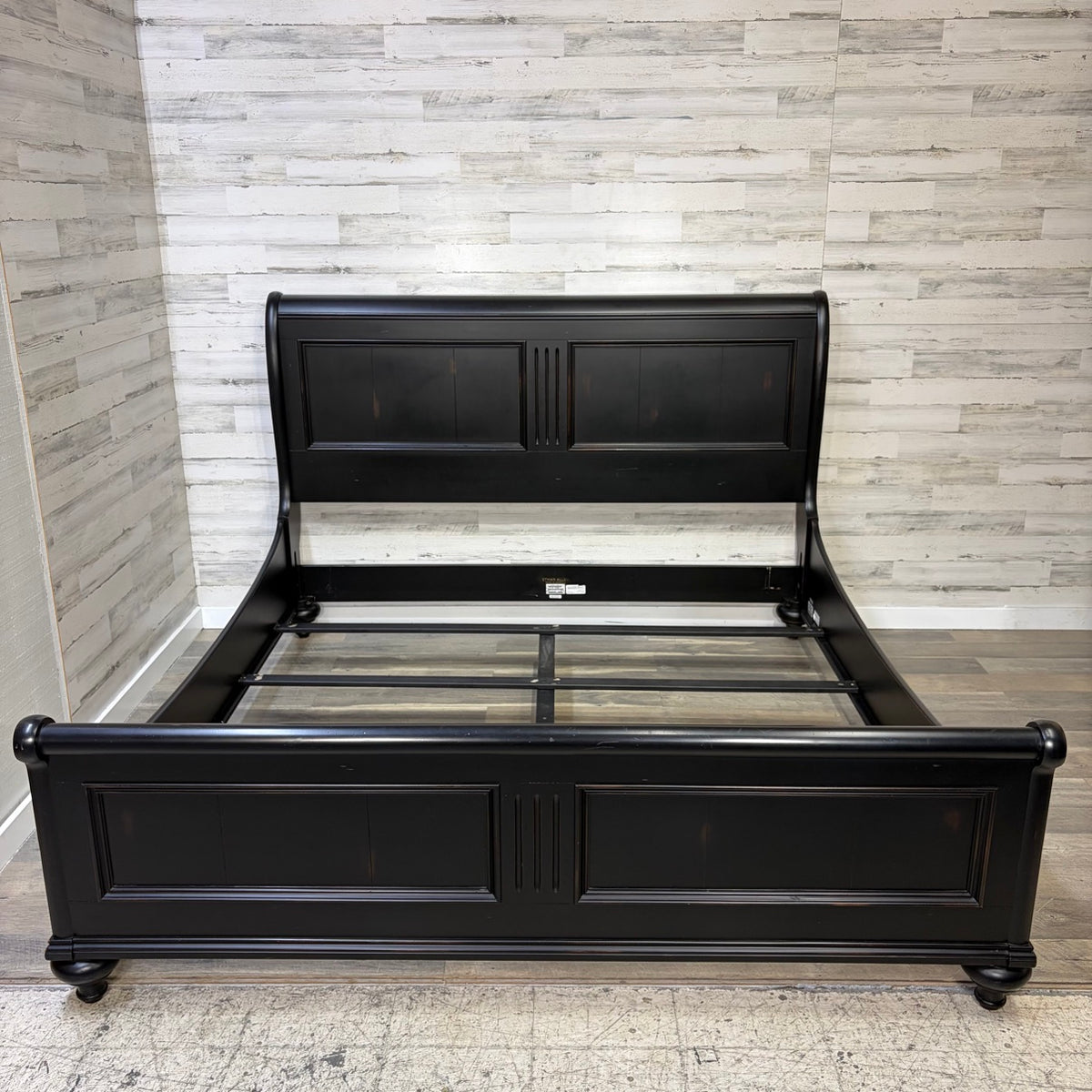 Ethan Allen King Bed Frame - 01 main front
