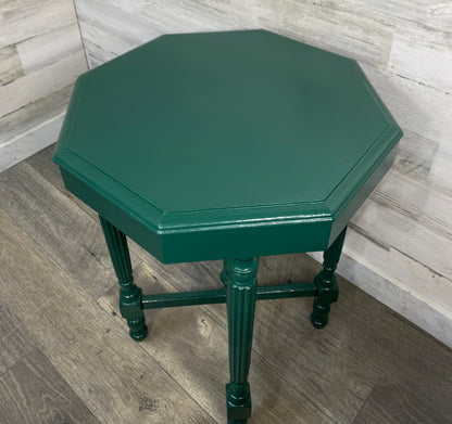 Antique End Table - Green