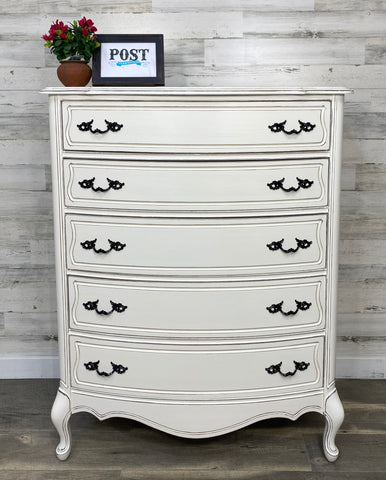 White French Provincial Tall Dresser