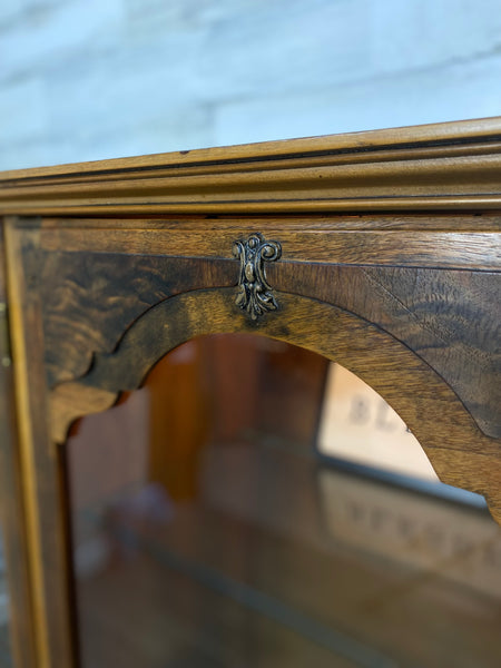 Antique French Curio Hutch Cabinet