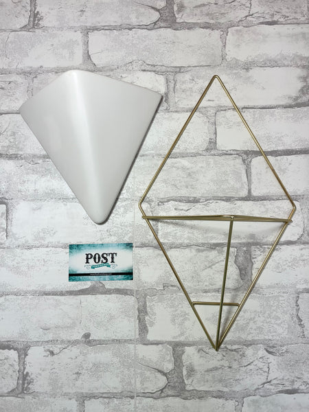 Ceramic Geometric Hanging Plant Holder