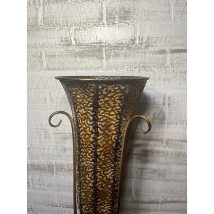 Large Decorative Metal Vase