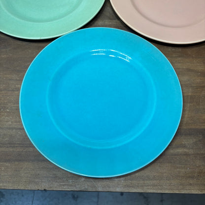 Vintage Pastel Plate Set Of 3