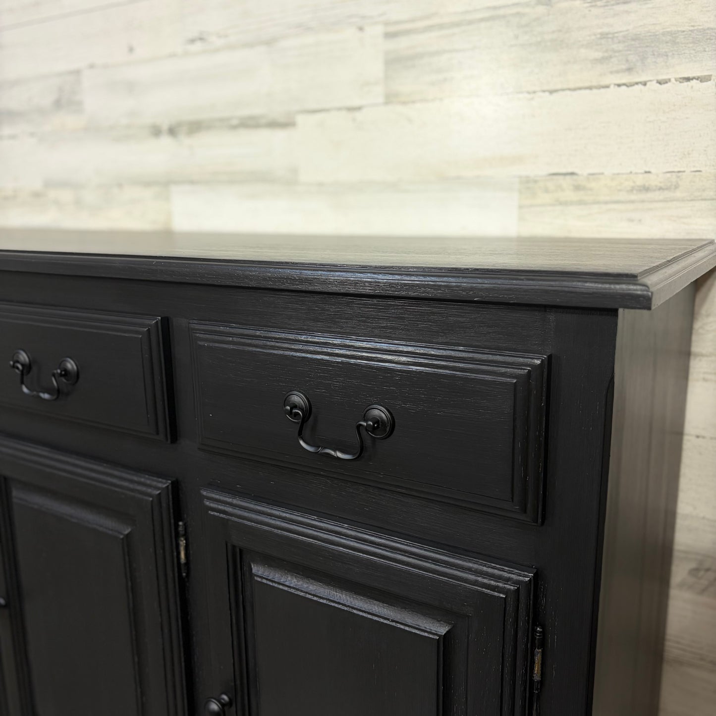 Large Black Buffet Tv Stand