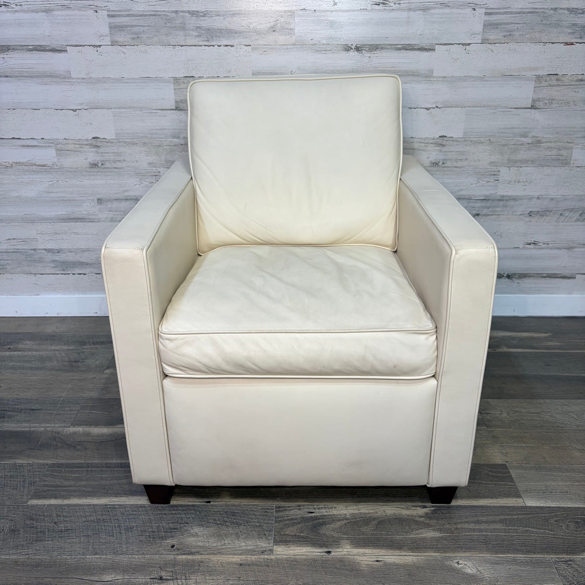 Leather chair, front view