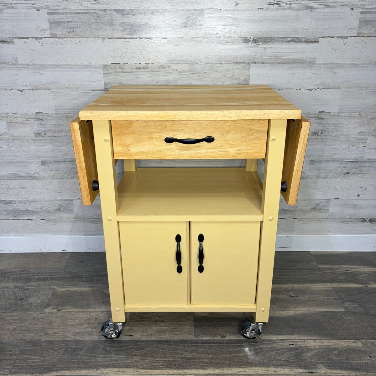 Kitchen island cart on wheels