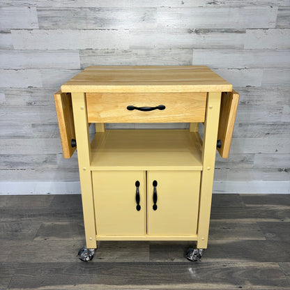 Kitchen island cart on wheels