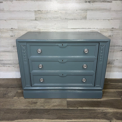 Drexel nightstand, angled front view