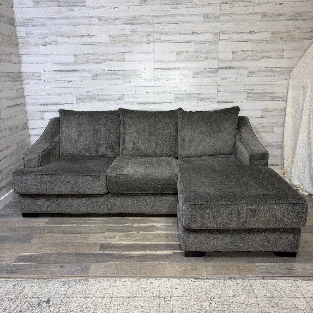 Stanton reversible sectional couch with chaise ottoman