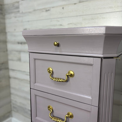 Refinished jewelry cabinet lavender — photo 2