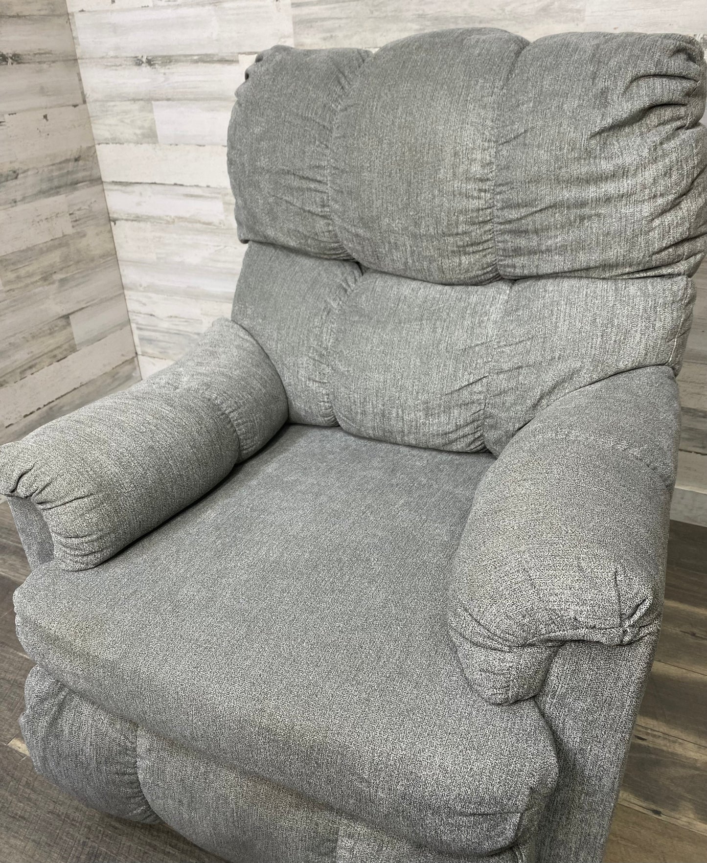 Gray Rocker Recliner Chair