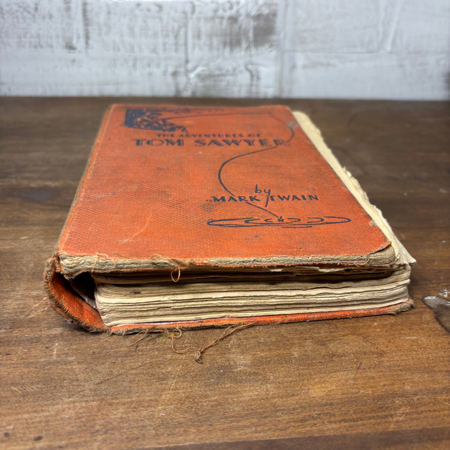 Antique 1920 Hardcover Edition Of The Adventures of Tom Sawyer by Mark Twain
