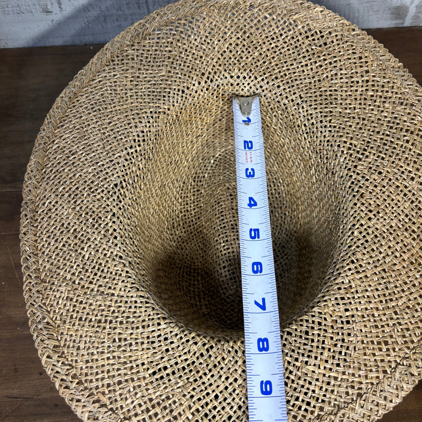 Straw Sun Hat W/ Black Ribbon