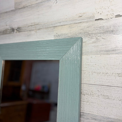 Tall Mirror Light Blue Frame