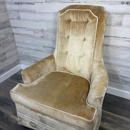 Broyhill chair, angled front view