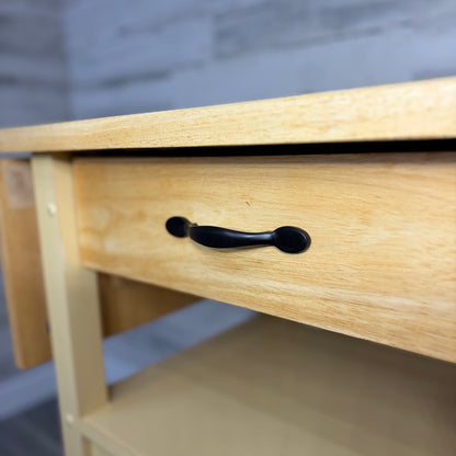 Kitchen island cart on wheels