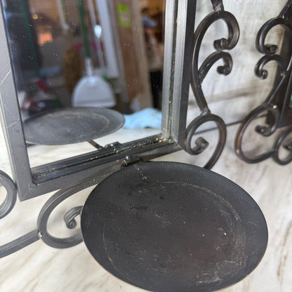 Candle/plant holder plate closeup