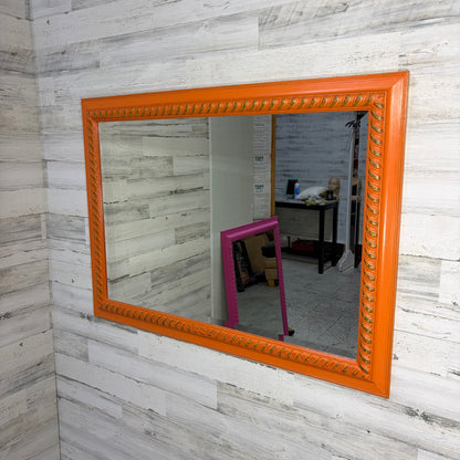Large Orange Mirror