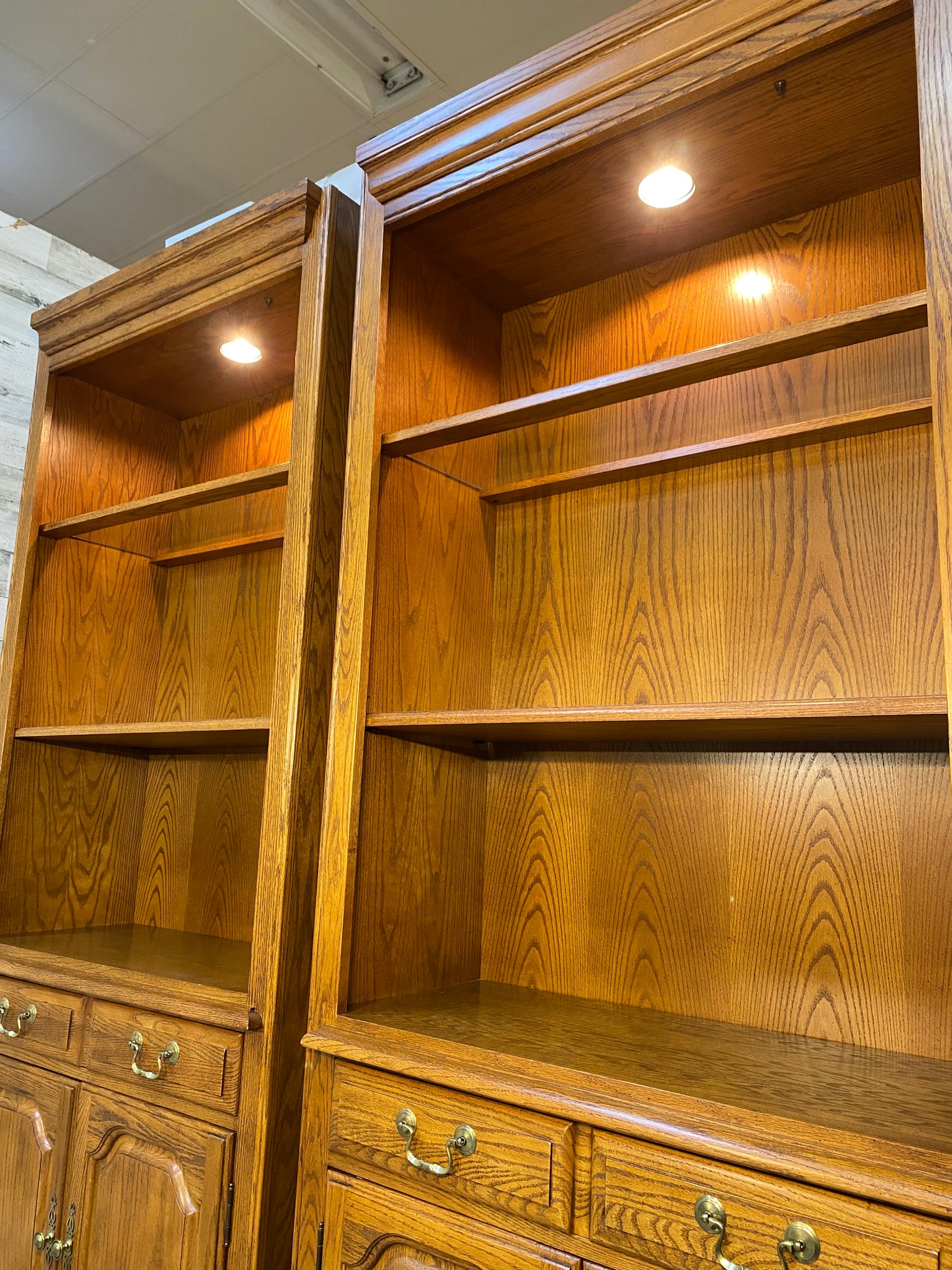 Set Of 2 Hooker Brand Bookshelves