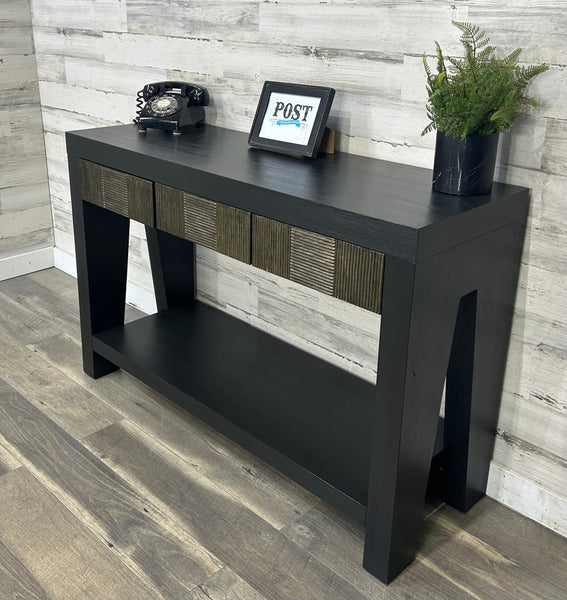 Black & Gold Modern Sofa Table