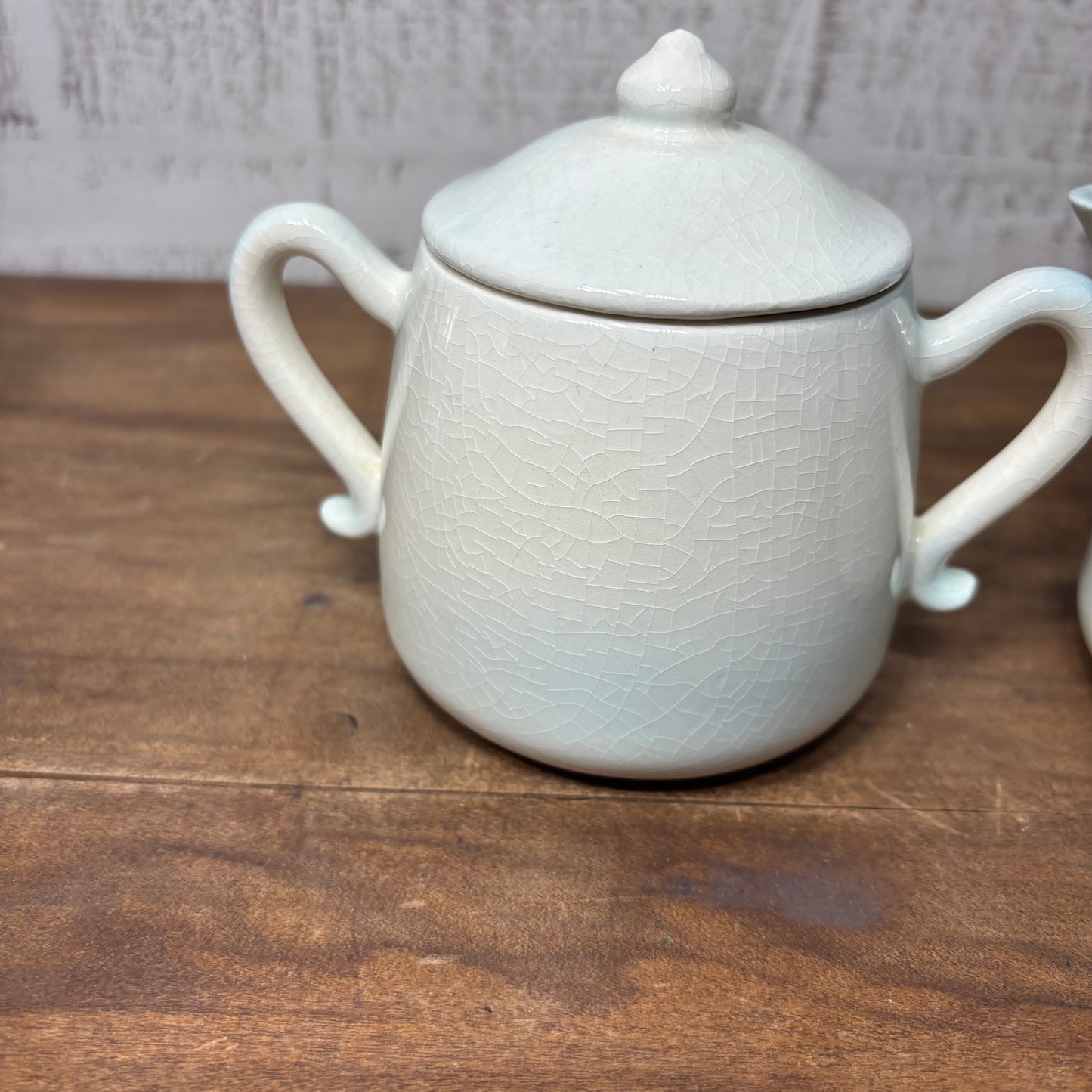 Vintage Ceramic Creamer And Sugar Jar