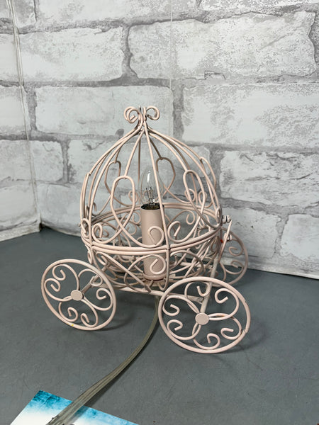 Pink Princess Carriage Lamp