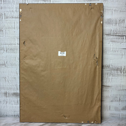 Gray Brown Weathered Faux Wood Framed Wall Mirror