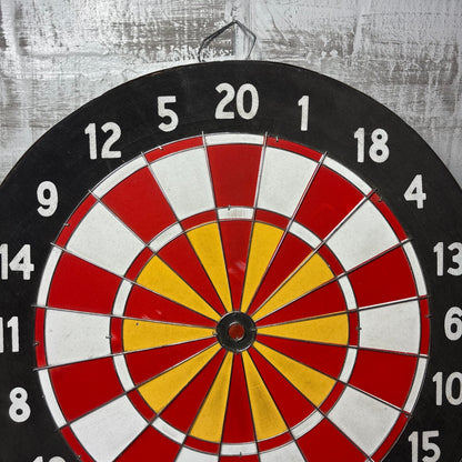 Vintage Double-Sided Baseball Dartboard