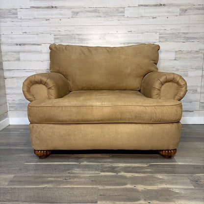 Flexsteel Preston chair and a half with ottoman