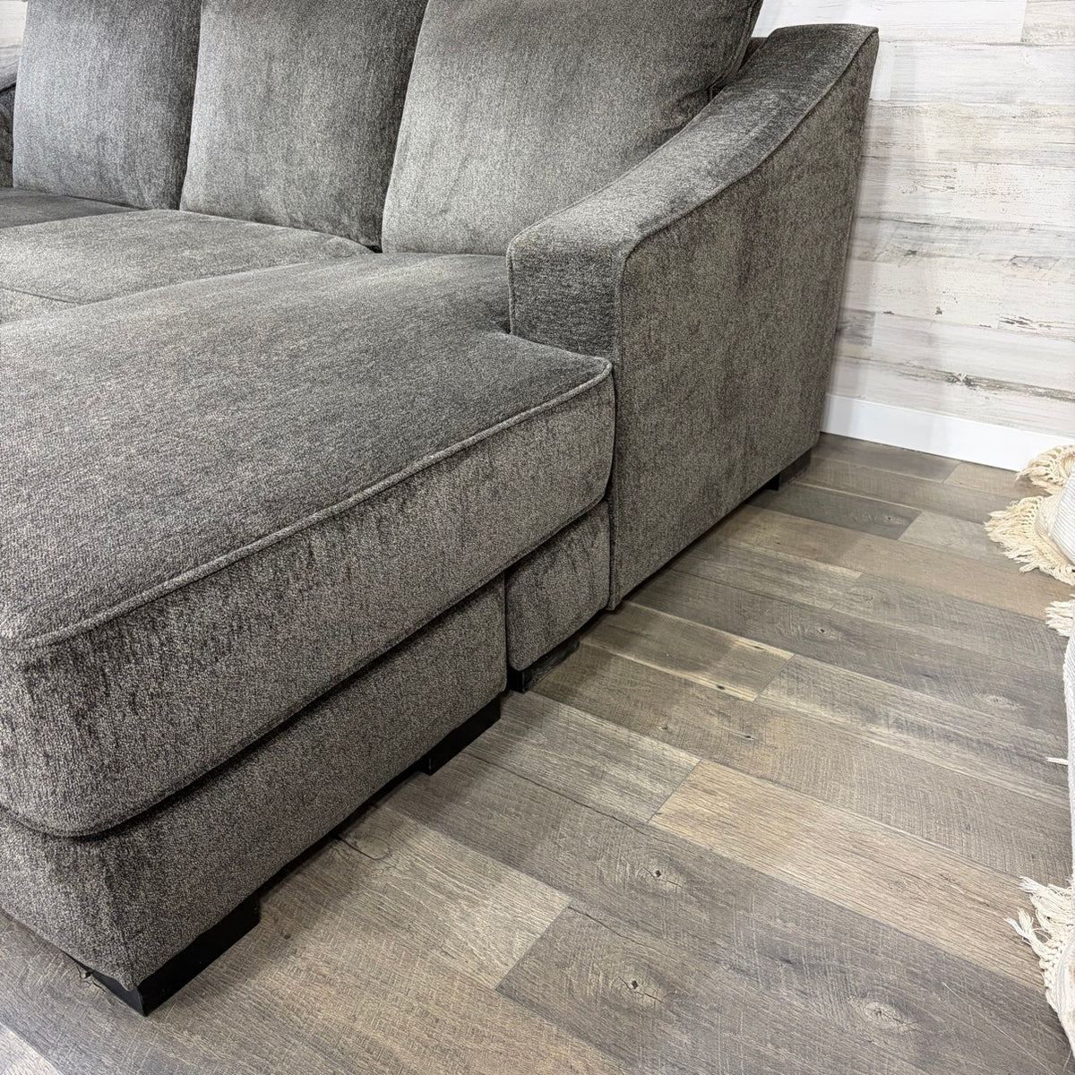Stanton reversible sectional couch with chaise ottoman