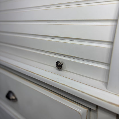 Refinished white roll top desk — photo 4
