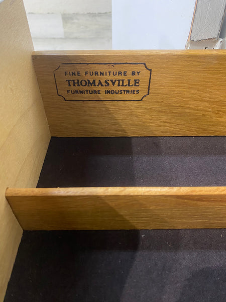White Thomasville 2pc Hutch