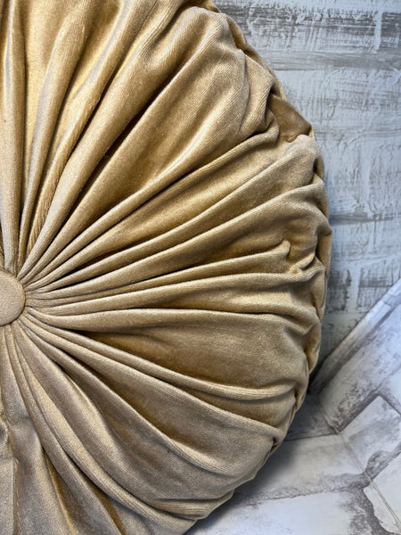 Pleated Round Throw Pillow