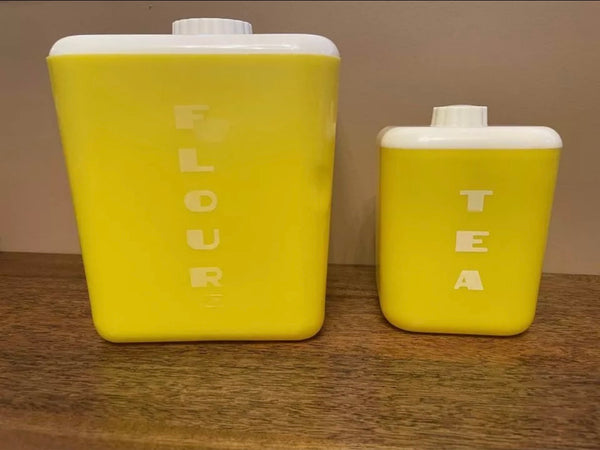 Vintage Mid Century Lustro Ware Canister Set