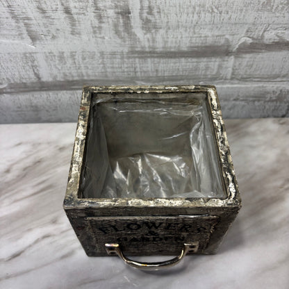 Rustic Square Planter