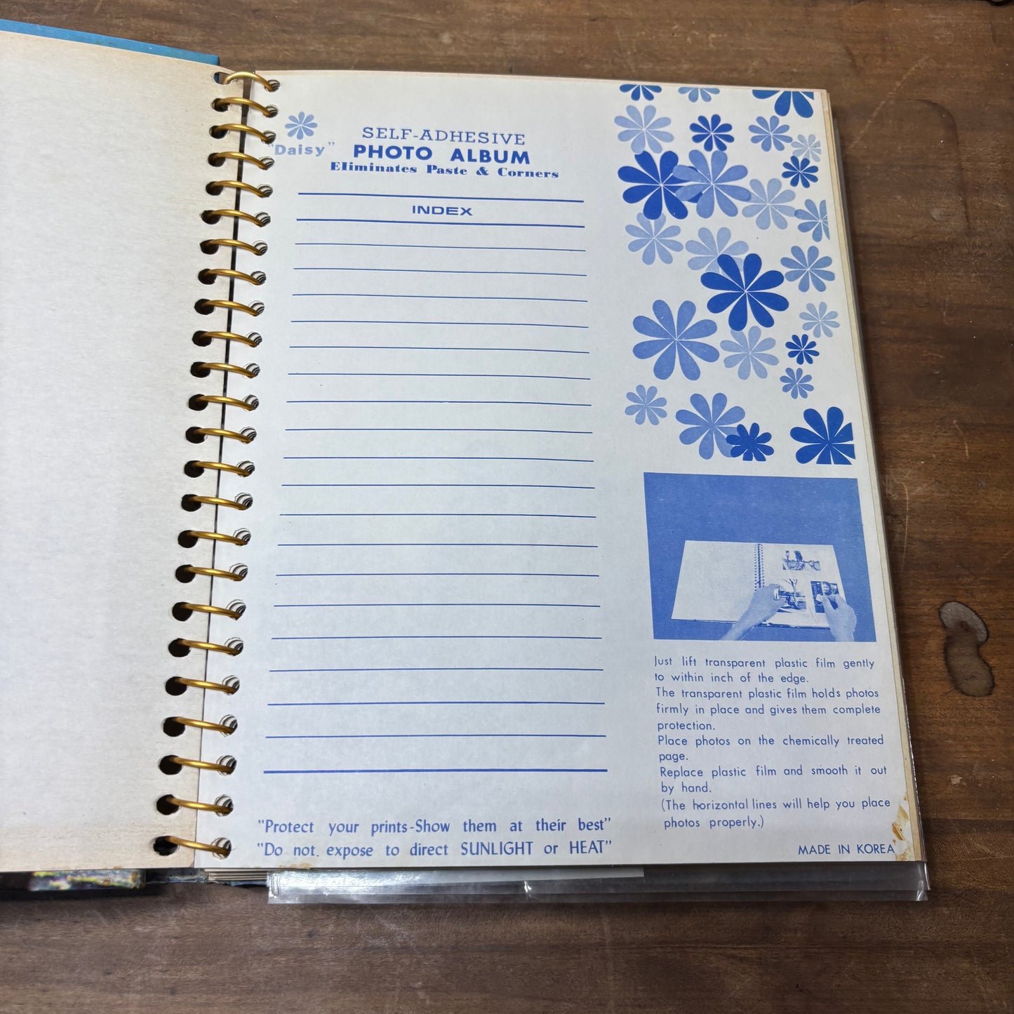 Vintage Snowy Mountain Photo Album
