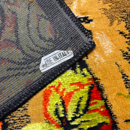 Vintage Italian Velvet Lion Tapestry