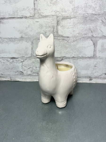Ceramic Llama Candle