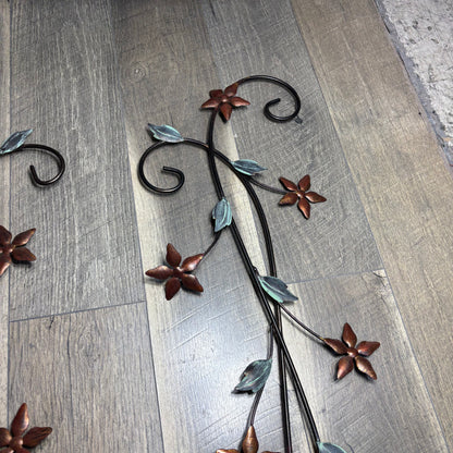 Floral Metal Wall Decor Set Of 2