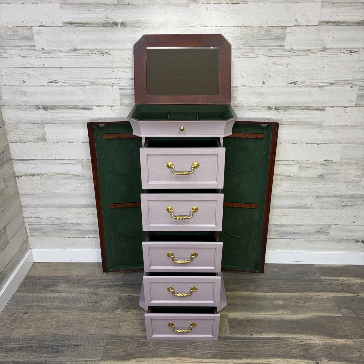 Refinished jewelry cabinet lavender — photo 5