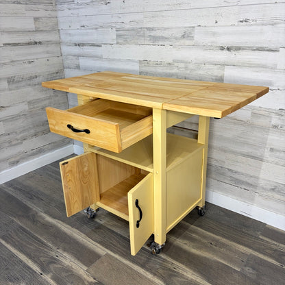 Kitchen island cart on wheels